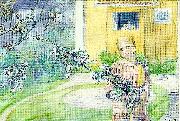 Carl Larsson appelblom-flicka vid appelblom oil painting on canvas